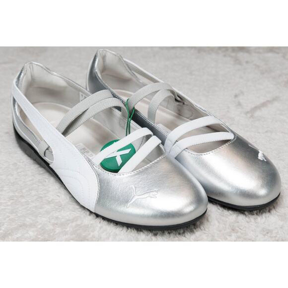 Puma Speedcat Ballet Silver White Sneakerina Womens Size 9.5 401581-01 NWB - Picture 2 of 16